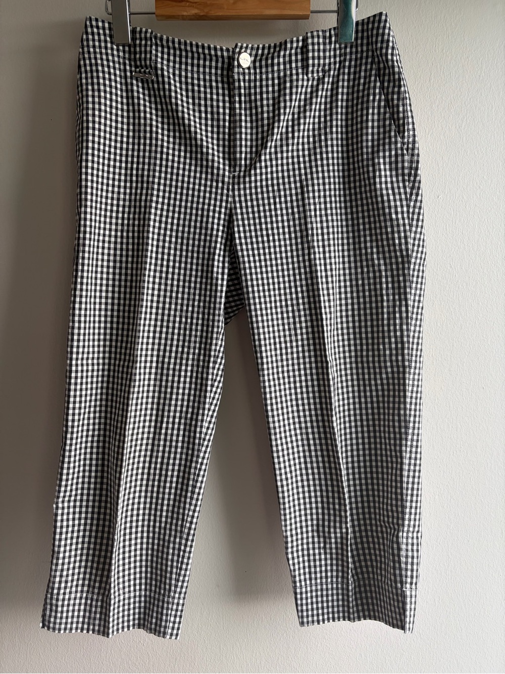 Lauren Ralph Lauren Black & White Gingham Capris